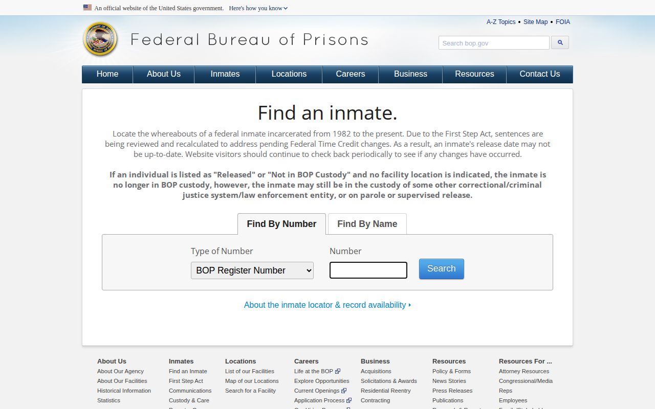 Federal inmate record search for Miami County readers